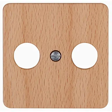 Kopp 358631002 centraalplaat antenne / COAX wandcontactdoos HK02 Milano beuken