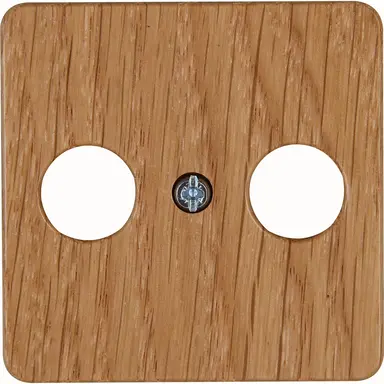 Kopp 358630001 centraalplaat antenne / COAX wandcontactdoos HK02 Milano eiken