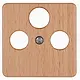 Kopp 357831007 centraalplaat antenne / SAT wandcontactdoos HK02 Milano beuken