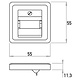Kopp 349531003 centraalplaat RJ45 wandcontactdoos 1- en 2-voudig HK02 Milano beuken