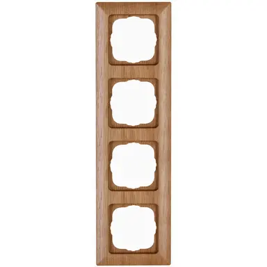 Kopp 306830000 afdekraam 4-voudig HK02 Milano eiken