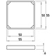 Kopp 335613003 tussenraam 50x50 HK02 Milano arctic wit