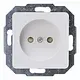 Kopp 926613005 wandcontactdoos zonder randaarde kindveilig HK02 Milano arctic wit glans