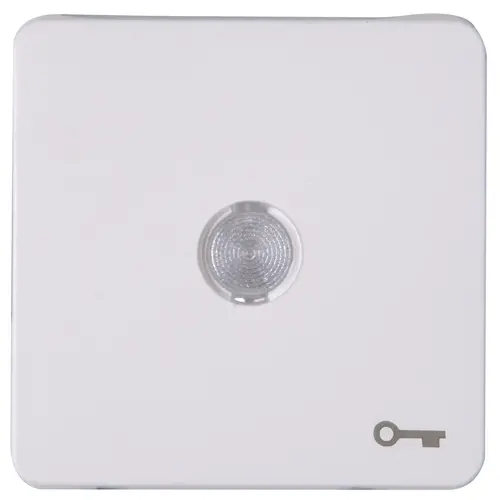 Kopp 330113003 schakelwip controlevenster met sleutel symbool HK02 Milano arctic wit