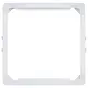 Kopp 335702008 adapterraam 50x50 DIN-apparaten HK05 Paris arctic wit