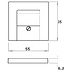 Kopp 373147009 centraalplaat USB/TAE/luidspreker HK07 Athenis staal grijs