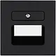 Kopp 371715002 centraalplaat RJ45 wandcontactdoos 1- en 2-voudig HK07 Athenis antraciet