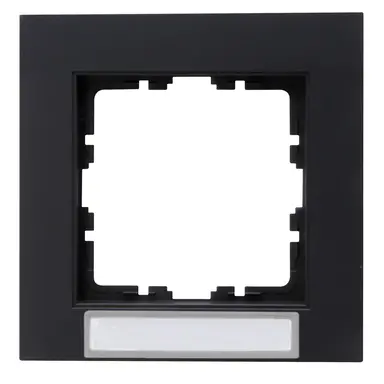 Kopp 402115016 afdekraam 1-voudig met tekstvenster HK07 antraciet