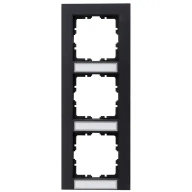 Kopp 402715038 afdekraam 3-voudig met tekstvenster verticaal HK07 antraciet