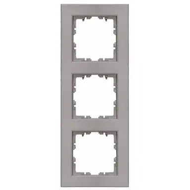 Kopp 402747000 afdekraam 3-voudig HK07 staal grijs