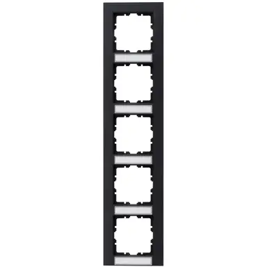 Kopp 402915058 afdekraam 5-voudig met tekstvenster verticaal HK07 antraciet