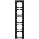 Kopp 402915058 afdekraam 5-voudig met tekstvenster verticaal HK07 antraciet