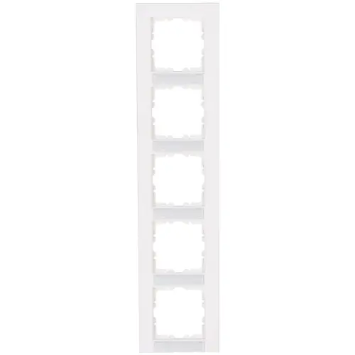 Kopp 402929059 afdekraam 5-voudig met tekstvenster verticaal HK07 helder wit glans