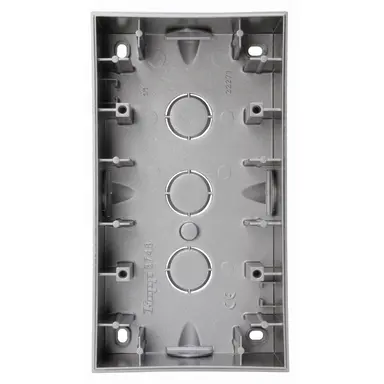 Kopp 374847001 opbouwdoos 2-voudig HK07 Athenis staal grijs