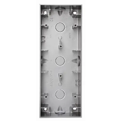 Kopp 374947004 opbouwdoos 3-voudig HK07 Athenis staal grijs