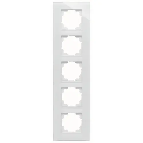 Kopp 406702001 afdekraam 5-voudig HK07 glas wit