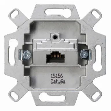 Kopp 114401007 RJ45 data wandcontactdoos 1-voudig inbouw CAT6A