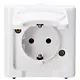 Kopp 103302007 wandcontactdoos 1-voudig randaarde deksel IP44 arctic wit Blue Electric
