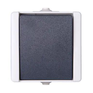 Kopp 540356003 opbouw pulsdrukker wisselcontact IP44 proAQA grijs