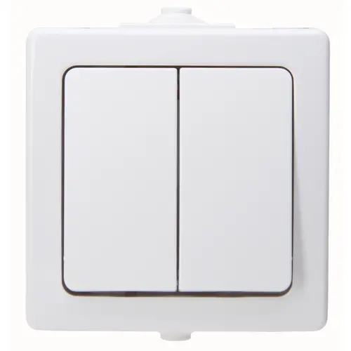 Kopp 565502009 serieschakelaar IP44 arctic wit Nautic