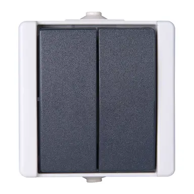 Kopp 540556009 opbouw serieschakelaar IP44 proAQA grijs