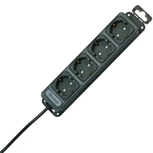 Kopp 127115016 UNOversal snoercentrale 4-voudig RA SH 1,4 meter snoer antraciet