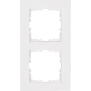 Kopp 406929008 afdekraam 2-voudig HK07 PURE helder wit glans