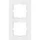 Kopp 406929008 afdekraam 2-voudig HK07 PURE helder wit glans