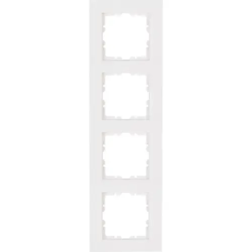 Kopp 407129005 afdekraam 4-voudig HK07 PURE helder wit glans