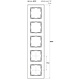Kopp 407229008 afdekraam 5-voudig HK07 PURE helder wit glans