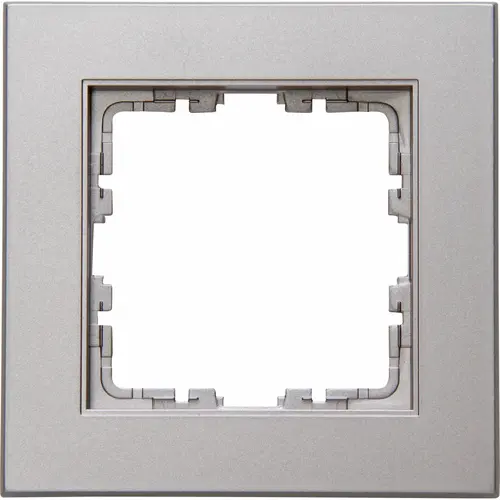 Kopp 406847007 afdekraam 1-voudig HK07 PURE staal grijs