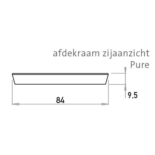 Kopp 407015001 afdekraam 3-voudig HK07 PURE antraciet