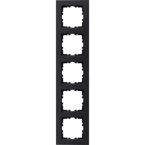 Kopp 407215007 afdekraam 5-voudig HK07 PURE antraciet