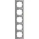 Kopp 407247000 afdekraam 5-voudig HK07 PURE staal grijs