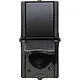 Kopp 139305007 opbouw combinatie wisselschakelaar en wandcontactdoos randaarde verticaal IP44 proAQA zwart