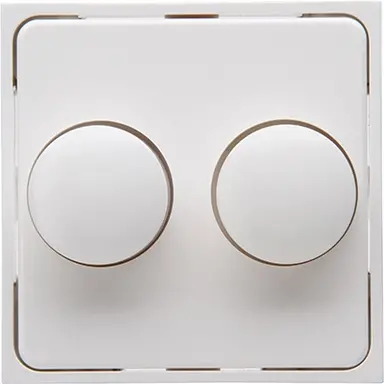 Kopp 492829004 dimmerknop tbv duodimmer HK07 Athenis helder wit glans