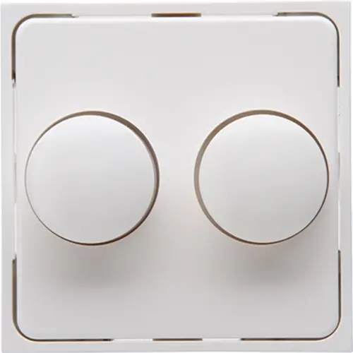 Kopp 492829004 dimmerknop tbv duodimmer HK07 Athenis helder wit glans