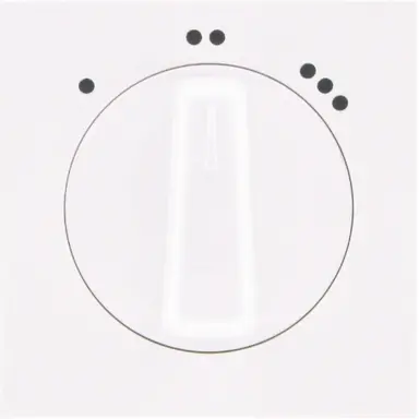 Kopp 375429008 draaiknop driestandenschakelaar HK07 Athenis wit