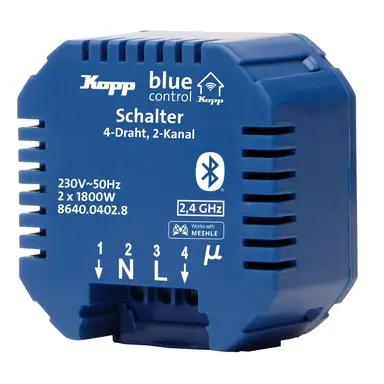 Kopp 864004028 inb schakelaar 4-dr 16a 2 kan
