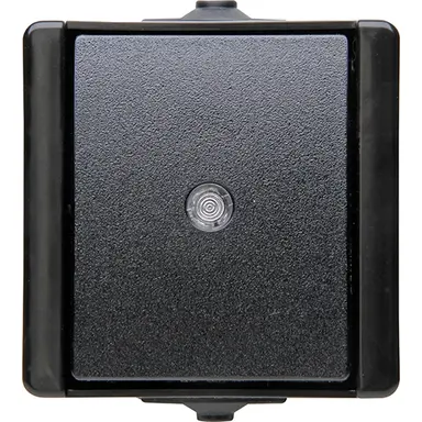 Kopp 540397002 opbouw pulsdrukker wisselcontact met controleverlichting IP44 proAQA zwart