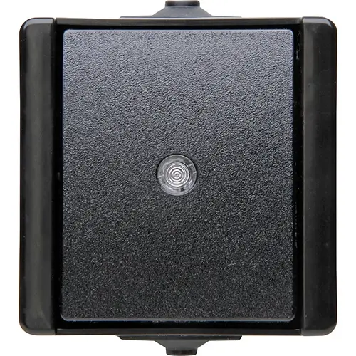 Kopp 540397002 opbouw pulsdrukker wisselcontact met controleverlichting IP44 proAQA zwart