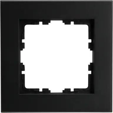 Kopp 406850007 afdekraam 1-voudig HK07 PURE zwart mat