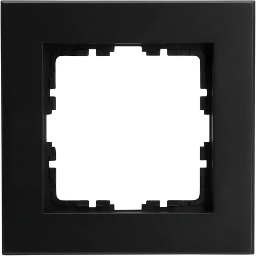 Kopp 406850007 afdekraam 1-voudig HK07 PURE zwart mat
