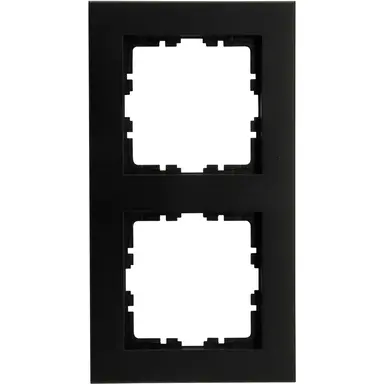 Kopp 406950000 afdekraam 2-voudig HK07 PURE zwart mat