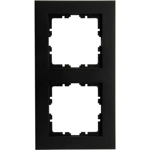 Kopp 406950000 afdekraam 2-voudig HK07 PURE zwart mat