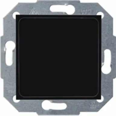 Kopp 333650006 blindplaat met draagring HK07 Athenis zwart mat