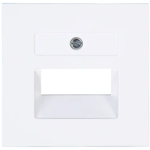 Kopp 371732003 centraalplaat RJ45 wandcontactdoos 1- en 2-voudig HK07 Athenis arctic wit mat