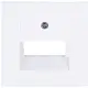 Kopp 371732003 centraalplaat RJ45 wandcontactdoos 1- en 2-voudig HK07 Athenis arctic wit mat