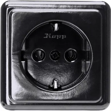 Kopp 101805003 opbouw wandcontactdoos randaarde Standard zwart