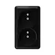 Kopp 108405008 opbouw wandcontactdoos 2-voudig penaarde Standard zwart
